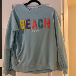 Simply Southern Colorful 'BEACH' Sweatshirt